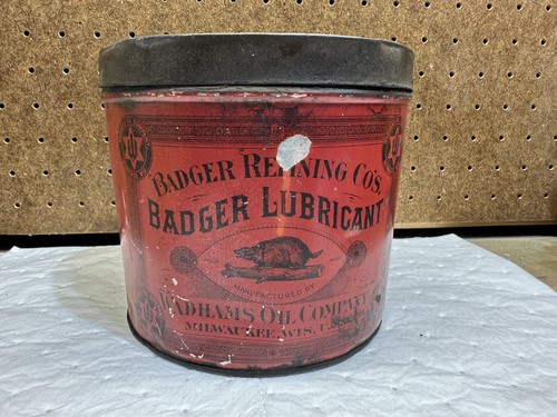 Vintage red badger lubricant - vintage,