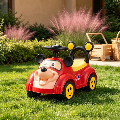 Kids cartoon mouse ride car - kids, on