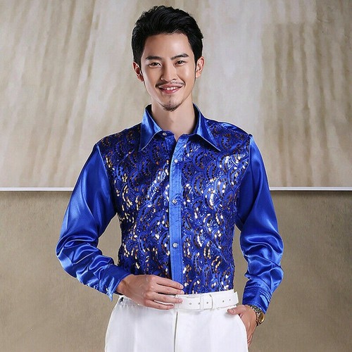 Mens shiny silk like sequin - mens,