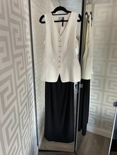 Primark edit black and white waistcoat dress size 12