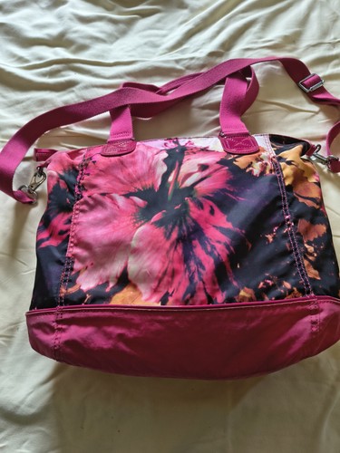 Kipling medium pink floral - kipling,
