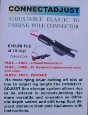 connecadjust adjustable elastic rig pole connector