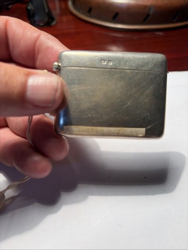 Solid silver antique match - silver,