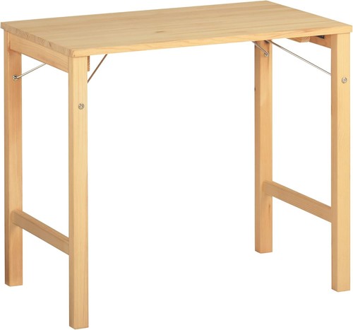 Muji pine wood foldable table - pine,