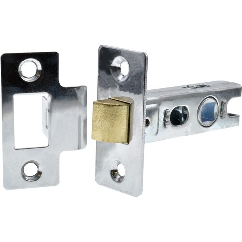 Chrome 63mm tubular latch - 63mm,
