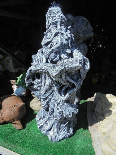 Large wizard concrete garden - wizard,