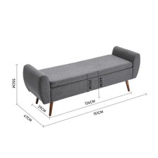Lounge Padded Ottoman Bed End