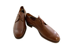 Tricker's vintage brown genuine leather Made in England lace up Shoes UK 9.5 vgc