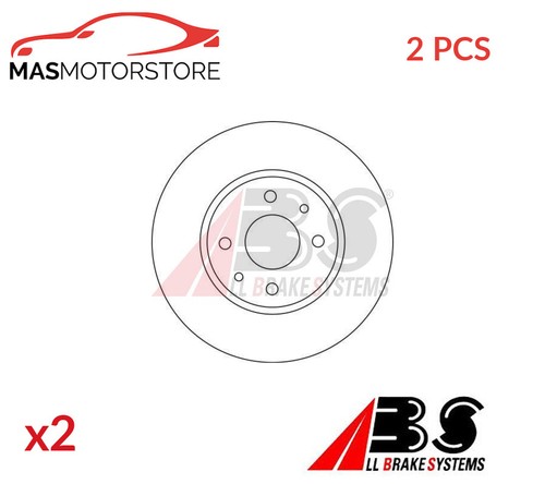 Brake discs set - brake, front