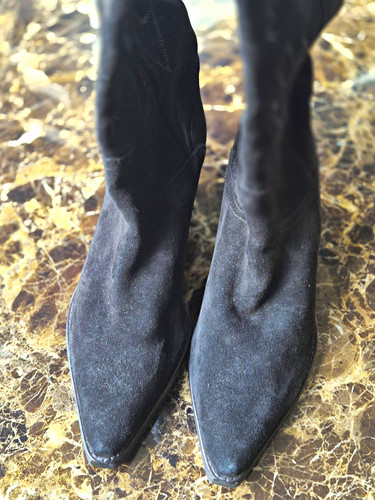 Zara women black suede - women’s,