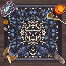 Black pentagram moon phase - pentagram,
