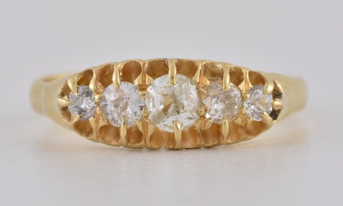 Antique edwardian 18ct gold - edwardian,