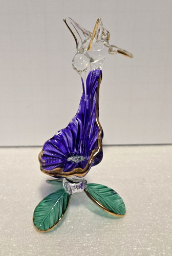 Hand blown glass hummingbird - hand,