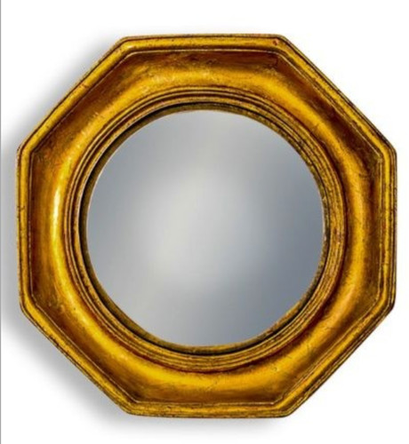 Antiqued gold octagonal framed - antiqued,