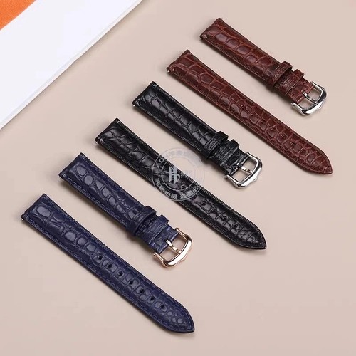 Crocodile leather strap - crocodile,