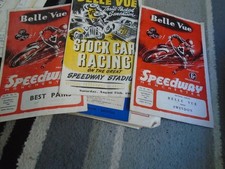 2 SPEEDWAY+ A STOCK CAR RACING PROGRAMME @ BELLVUE 1960-1962 ALL LISTED