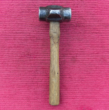 VINTAGE BLACKSMITHS 3 LB FORGE HAMMER 4 SIDED SMITHY OLD VINTAGE TOOLS