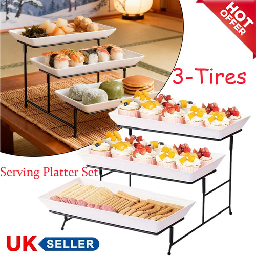 Tier serving platter set - 3,