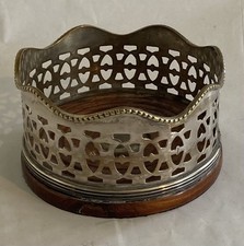 Vintage Pierced Silver Plated