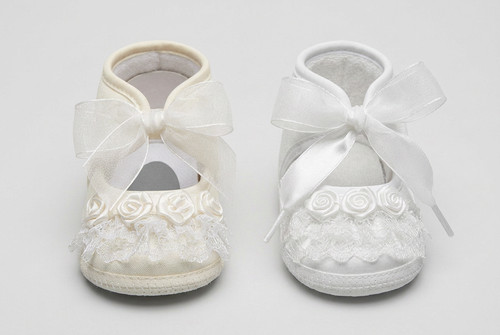Baby girls satin pram - satin,