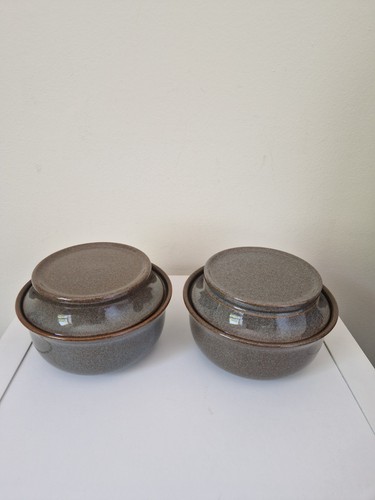 Vintage denby greystone lidded - greystone,