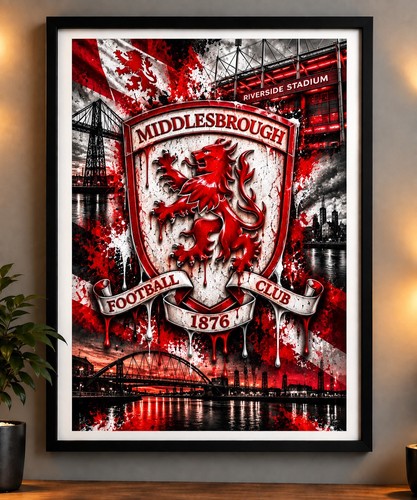Middlesbrough lion crest - 3d,