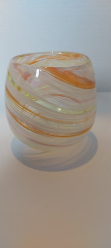 Hand blown art glass swirl - hand,