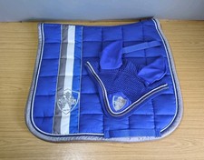 Eskadron Big Square Dressage Saddle Pad & Matching Fly Hood, Full *Free Postage*