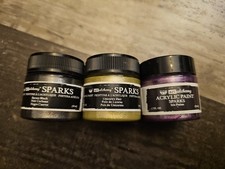 3x Finnabair Sparks Acrylic Paint