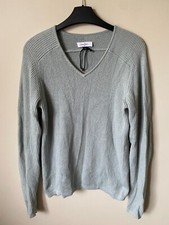 Le Chameau Mickleton Jumper Medium rib knit merino cotton mix V neck