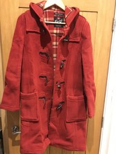 Red wool Gloverall Duffle Coat