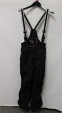 Unisex TRESPASS Black Padded SKi Salopettes Braces Trousers UK Medium - BB5