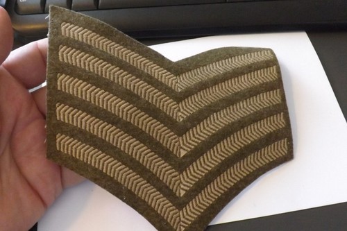 Large cloth military - large, badge