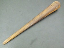 VINTAGE LIGNUM VITAE SAILMAKERS ROPE SPLICING FID MARLIN SPIKE 11 1/2" LONG