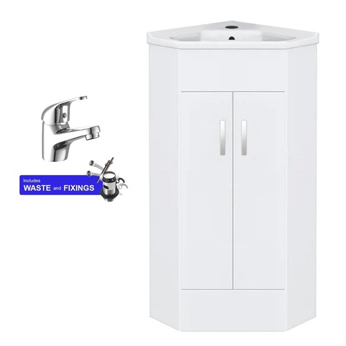 Bathroom corner vanity unit - corner,
