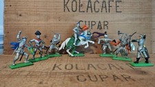 Britains Deetail knights. 1980s vintage. Silver knights with archer.