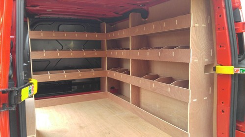 Van racking shelving ford - van,