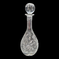 Vintage Glass Decanter Crystal