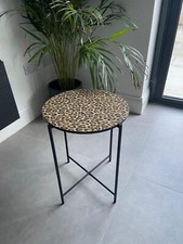 Modern contemporary style side coffee table - Leopard Giraffe Zebra