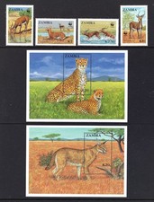 M28794 Zambia Black Lechwe Set X4 +X2 m/s UMM Sg 537/41 Cat £24 .75