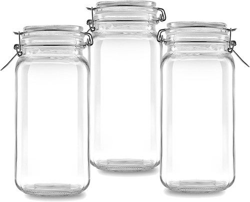 78oz glass jars - jars, airtight