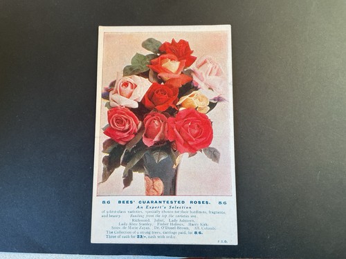 Advertising postcard bees - advertising,