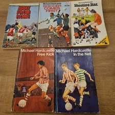 Vintage Football Soccer Books Michael Hardcastle Paperback 1970s Bundle Lot x 5