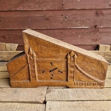 Reclaimed Redland Tiles Commemorative Wooden Clock | Redhill | Heusenstamm |