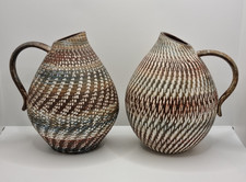 2 Dumler & Breiden Jugs Dee Cee West Germany Studio Pottery Sgraffito Rare VGC