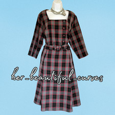 JOE BROWNS TARTAN OCCASION PARTY DRESS SIZE 20