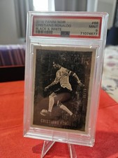 Cristiano Ronaldo - 2016-17 Panini Noir Soccer - Platinum  35/75- Portugal PSA9