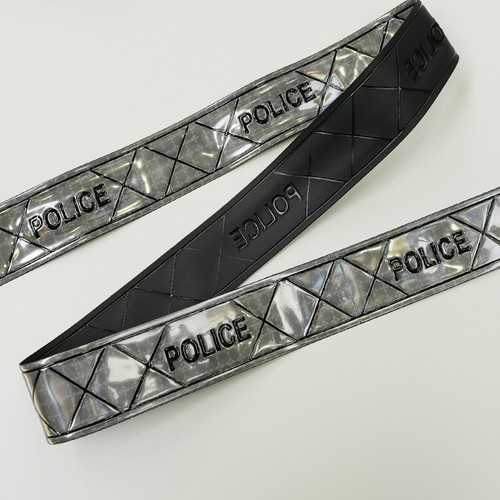 Reflective silver police - silver, tape