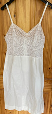 Vintage 1950s? Nylon Slip Petticoat Lacey St Michael Lingerie size 34 inch L 40