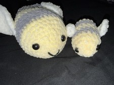 Crocheted Big Bee and Little